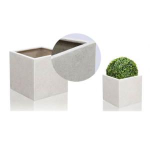 [Anny]- Terrazzo Plant Pot Outdoor Granite Planters - Terrazzo Planter Granite Pot Set - Square Planters Large Indoor Pots