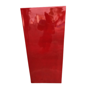 [Ruby Linh]- Wholesale Planter flower pots made form fiberglass red smooth finishing for balcony decoration