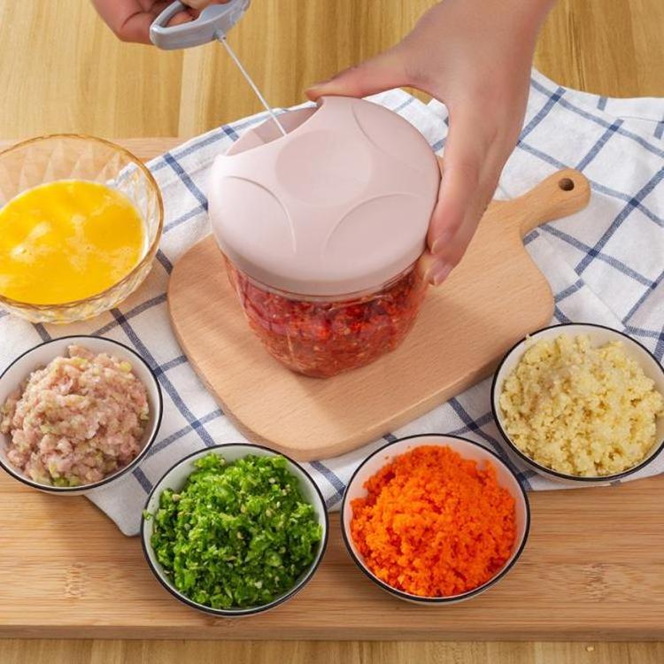 Manual Fruit Vegetable Chopper Hand Twist Pull Food Cutter Kitchen Accessories Onion Nuts Grinder Mincer Shredder Garlic Cutter