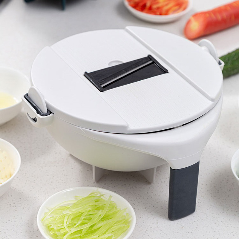 LMK163 Kitchen Accessories PP Stainless Steel Multifunctional Vegetable Potato Slicer Garlic Grater Vegetable Shredder