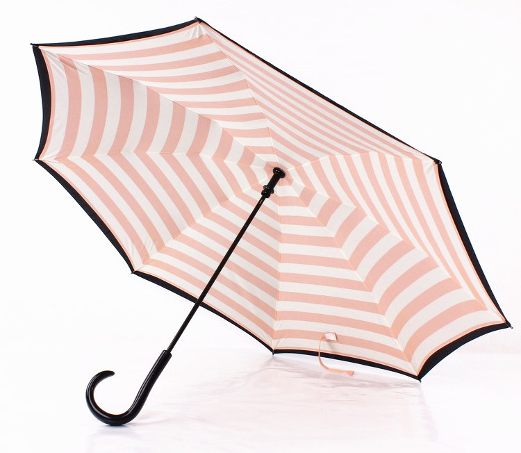 H812 Outdoor Sunny Rainy Multifunction Parasol Reverse Umbrella Creative Multi Colour Strip Pattern Straight Handle Umbrellas