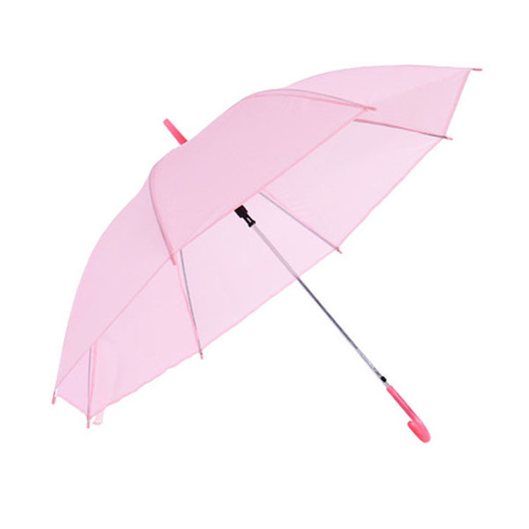 H264 Custom Men Women Disposable Children Colorful Long Handle Manual Umbrellas Rainy Day Transparent Clear Umbrella