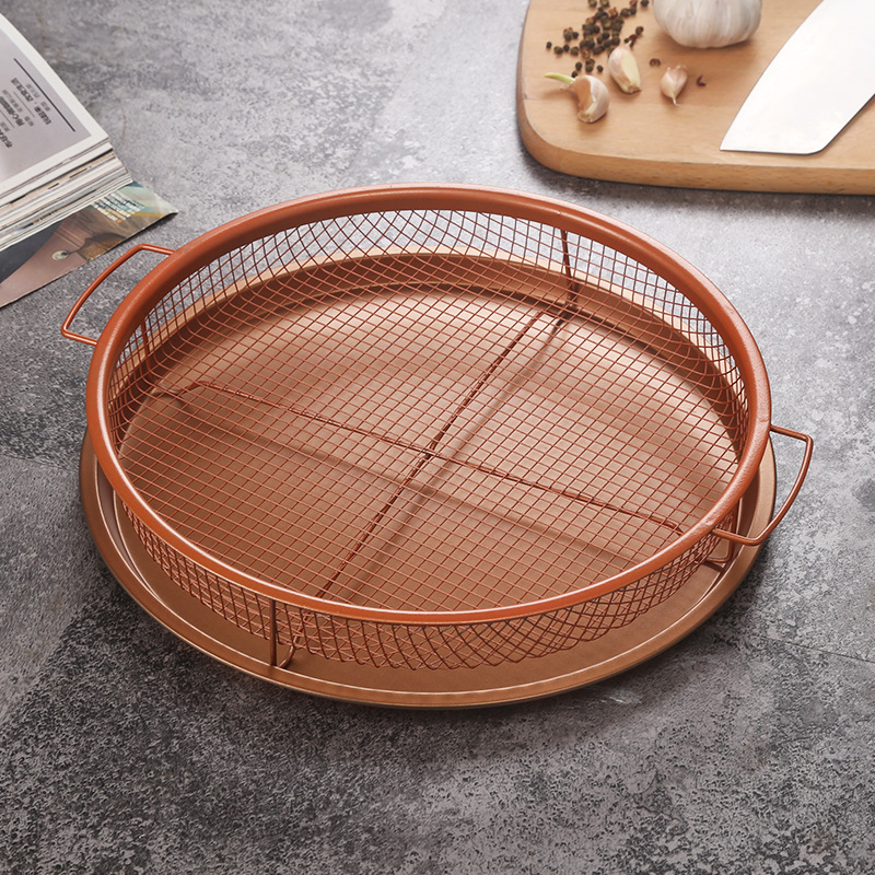 Kitchen Houseware Non-Stick Bakeware Set Baking Tray Steel Crisper Tray Crisper Tray and Basket Air Fry Crisper Basket