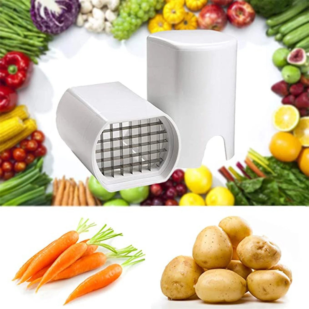 T326 Stainless Steel French Fry Cutter Manual Potato Cutter Kitchen Cooking Tools Fruit Radish Cucumber French Fries Slicer