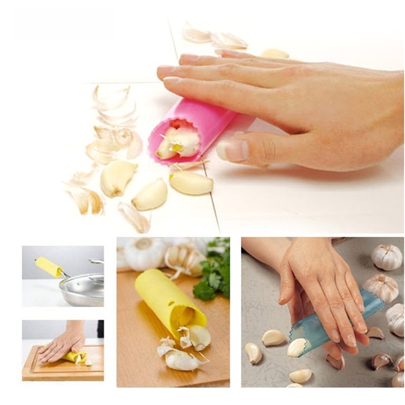 Z928 Practical Utility Kitchen Gadget Garlic Stripper Kitchen Helper Accessories New Creative Silicone Garlic Peeler