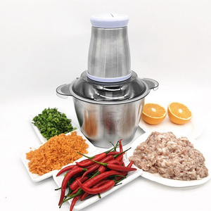 C380 Stainless Steel Electric Chopper Meat Grinder Mincer Food Processor Slicer Egg Beater Vegetable Meat Grinder