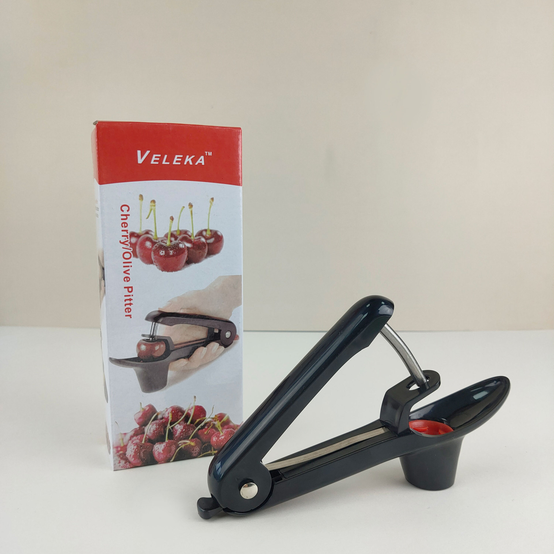 S351 Kitchen Gadgets Cherry Pitter Plastic Fruit Core Seed Remover Portable Corer Manual Olive Cherry Pitter Tool