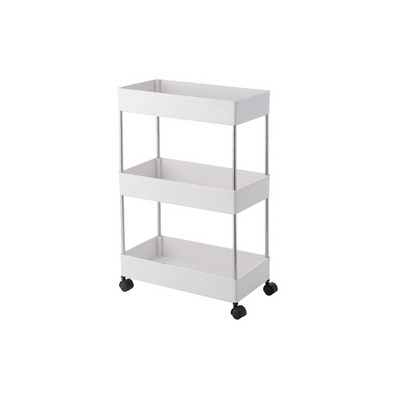 C95 Removable Gap Storage Rack Kitchen Trolley Multi-layer Storage Rack With Wheels Space Saving Mobile Storage Rack Floor Shelf