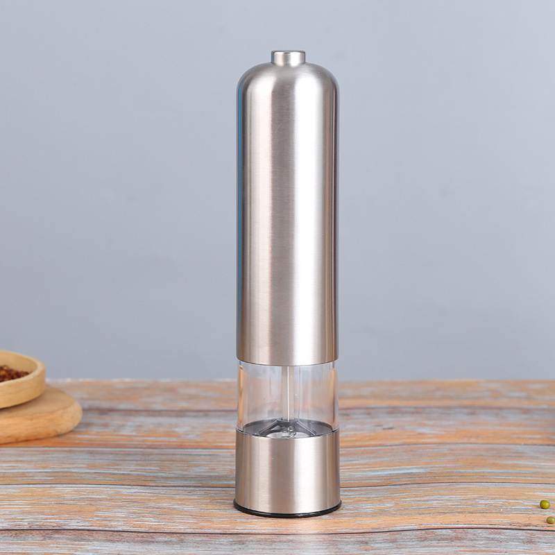 WXL708 Electric Pepper Mill Automatic Salt Pepper Grinder With Led Light Adjustable Kitchen Utensils LED Pepper Grinder