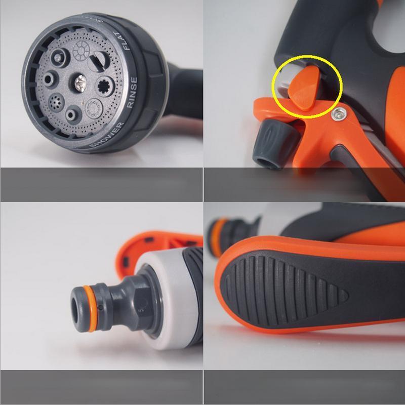 AAA287 Multifunction Watering Spray Gun high pressure Jet Plastic Washing Hose Garden Car sprayer Pipe Water Nozzles