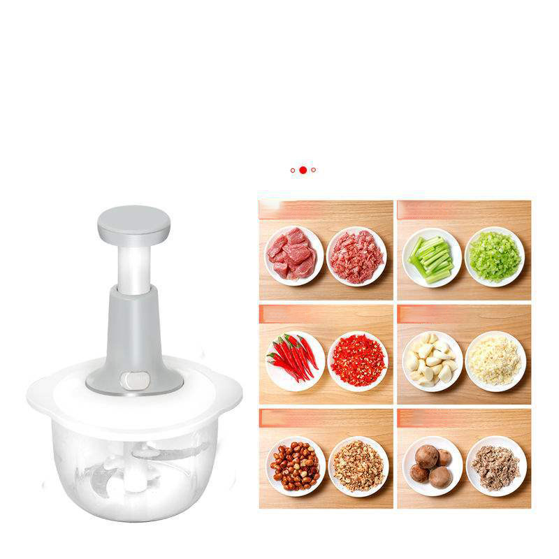 WXL001 Household Hand Blender Mixer 1.5L Shredder Salad Cooker Multifunction Hand Press Meat Grinder Manual Garlic Slicer