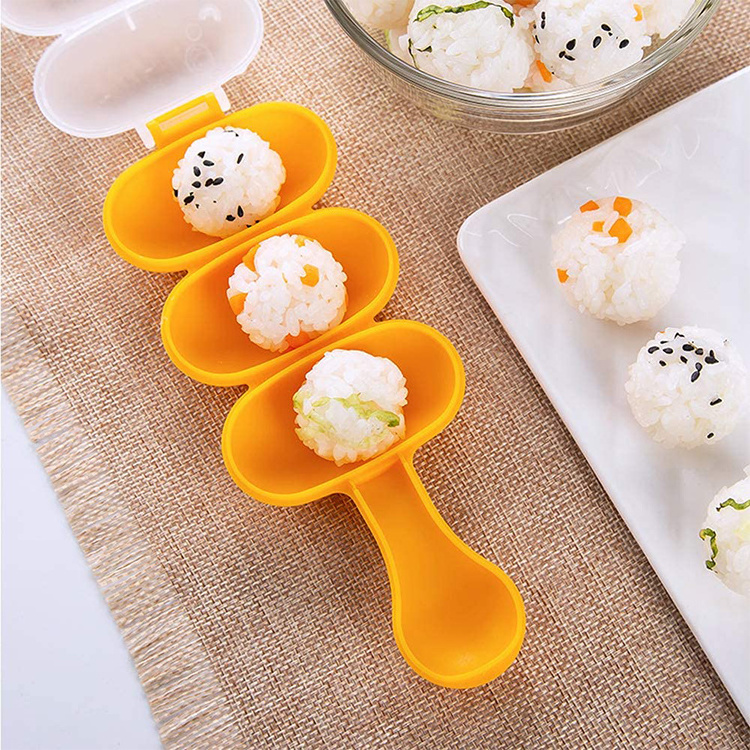 C282 Rice Ball Molds Sushi Molds Maker Kitchen Gadgets Sushi Making Tools Bento Accessories Onigiri Rice Ball DIY Sushi Maker