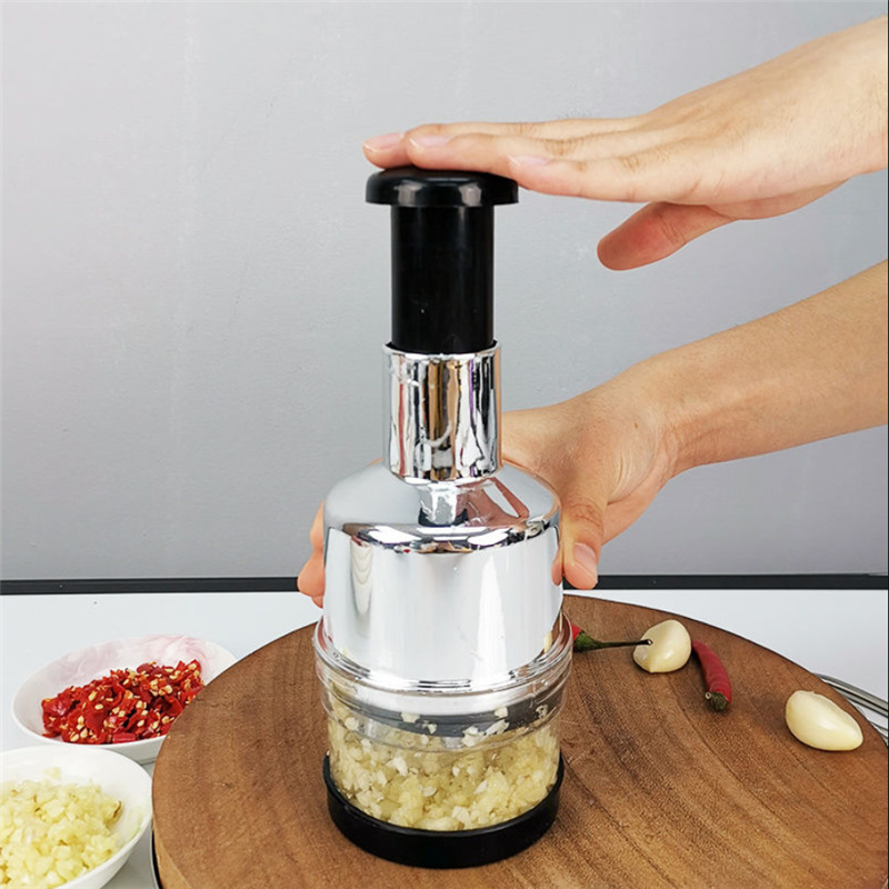 E023 Manual Vegetables Grinder Durable Mini Crusher Choppers Onion Ginger Crusher Kitchen Tools Manual Garlic Punch Presses