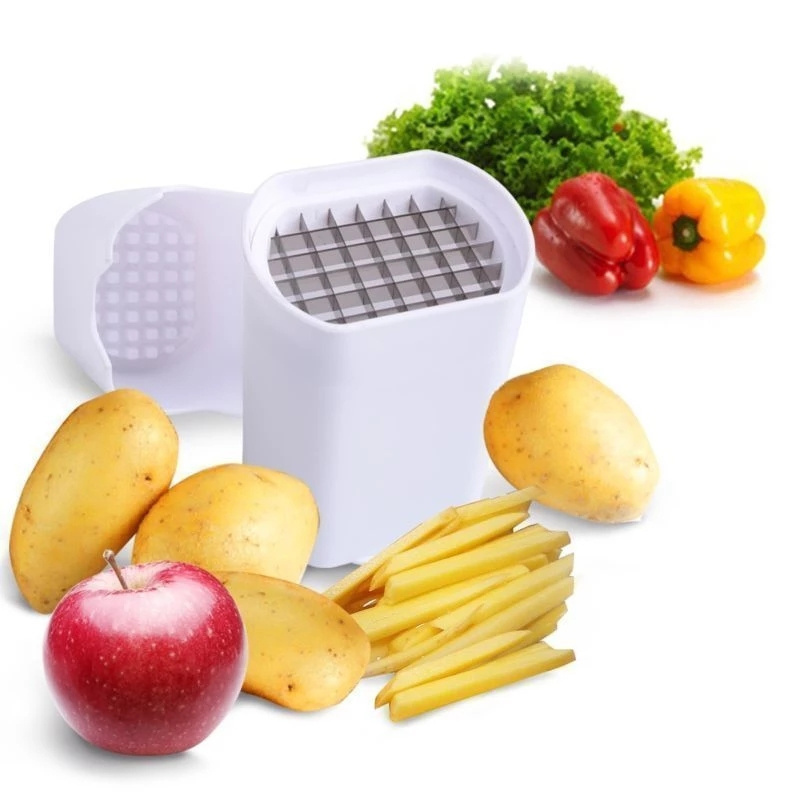 T326 Stainless Steel French Fry Cutter Manual Potato Cutter Kitchen Cooking Tools Fruit Radish Cucumber French Fries Slicer