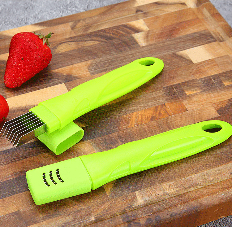 WXL077 Kitchen Scallion Cutter Multifunction Vegetable Chopper Stainless Steel Onion Slicer Garlic Crusher Cutter