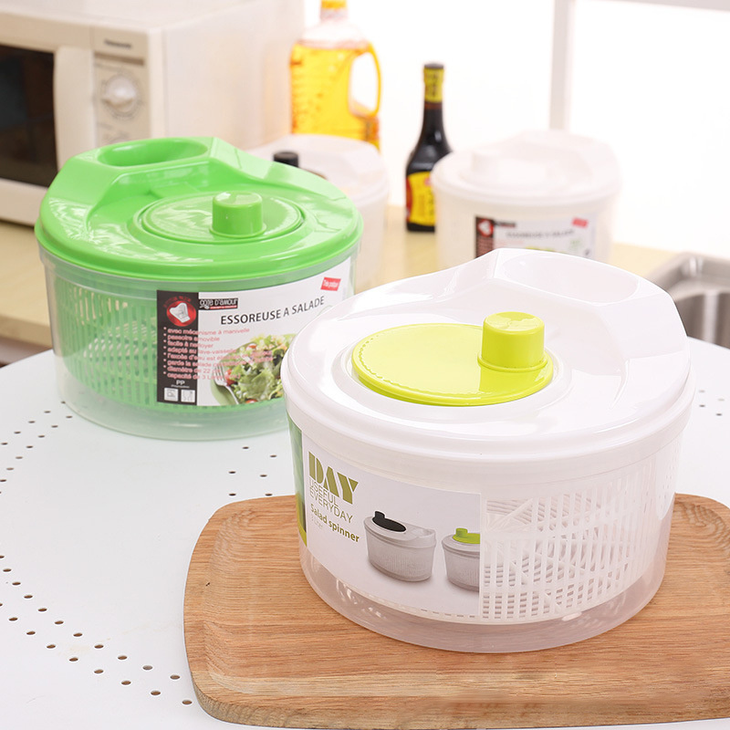 DD1094  Kitchen Manual Drying Basket Leafy Vegetable Fruit Washer Choppers Quick Dryer Vegetables Salad Spinner