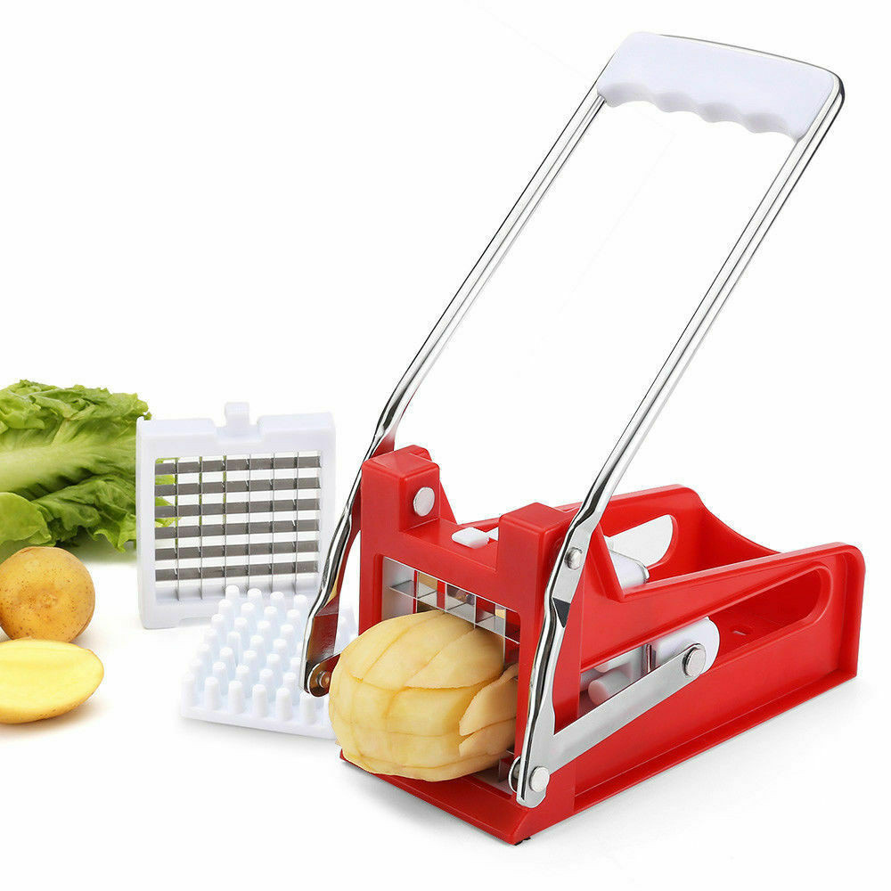 C180 Stainless Steel French Fries Slicer Potato Chips Maker Meat Chopper Dicer Kitchen Cutting Machine Manual Potato Cutter