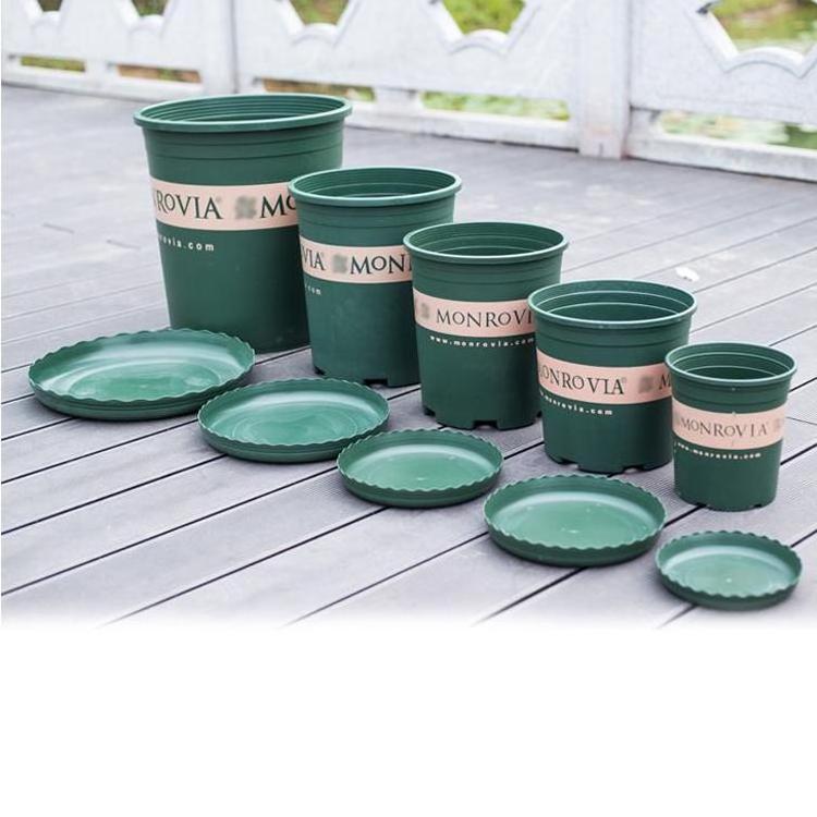 DDA321 Eco-friendly Nursery Tree Pots Round Green Dill Plant Gallon Pot Planter Outdoor Garden Letters Large Plastic Flower Pot