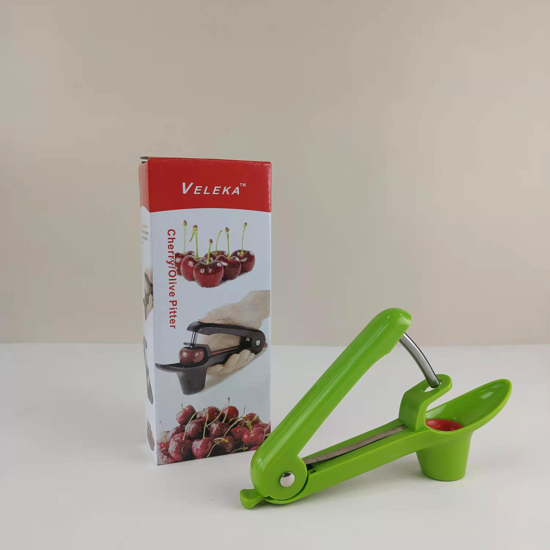 S351 Kitchen Gadgets Cherry Pitter Plastic Fruit Core Seed Remover Portable Corer Manual Olive Cherry Pitter Tool