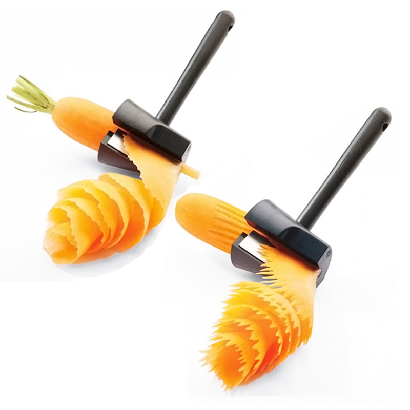 T260 Multifunctional Carrot Curler Cucumber Sharpener Spiral Grater Kitchen Helper Peeler Slicer Vegetable Planer Grater