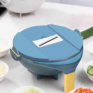 LMK163 Kitchen Accessories PP Stainless Steel Multifunctional Vegetable Potato Slicer Garlic Grater Vegetable Shredder