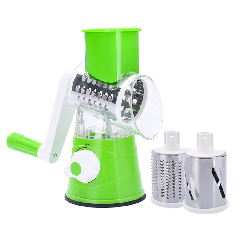 A2496 Kitchen Tools 3-in-1 Food Processor Vegetable Chopper Cutter Hand Roller Meat Mincer Household Manual Meat Grinder