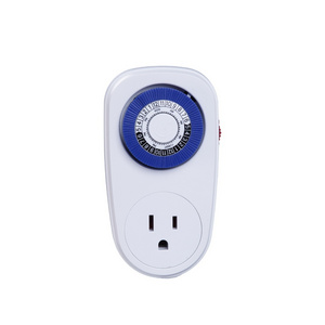 BXST US Programmable Mechanical Mini Timer 24hours Smart Switch 15A Timer Mechanical Socket