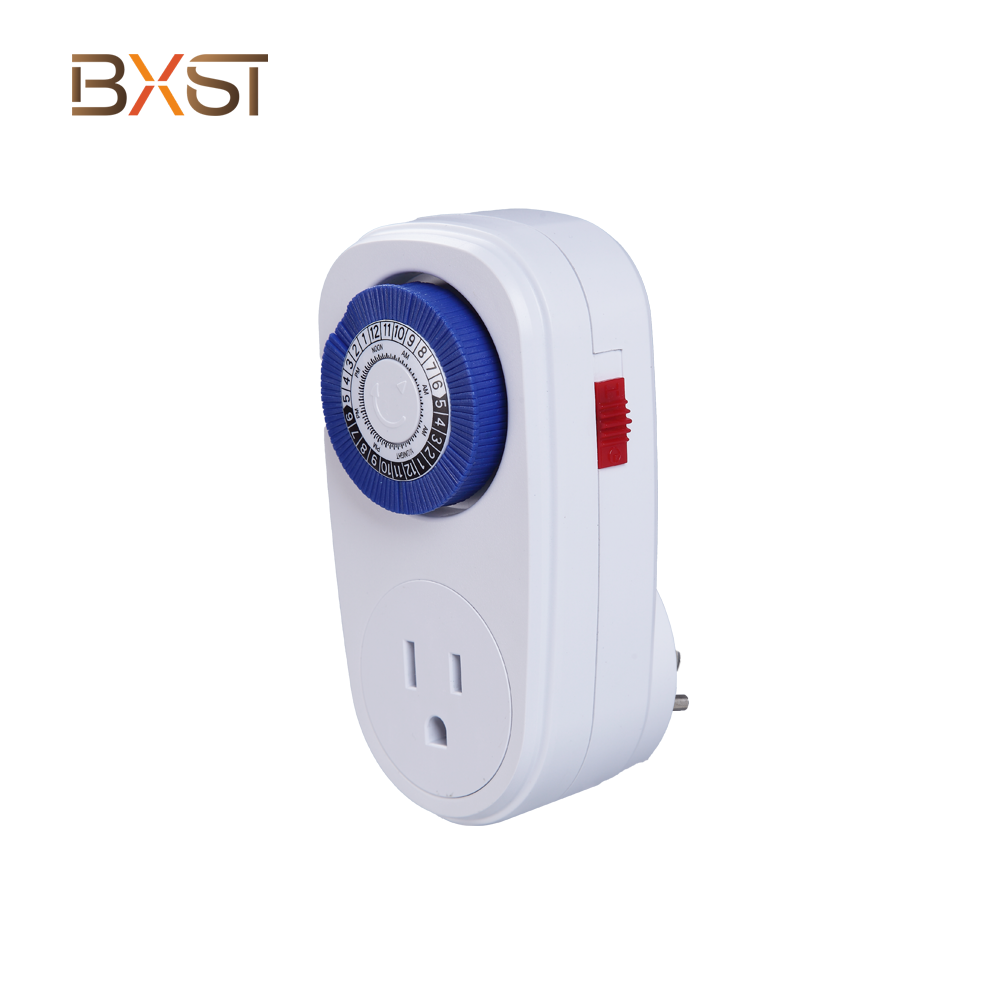 BXST US Programmable Mechanical Mini Timer 24hours Smart Switch 15A Timer Mechanical Socket