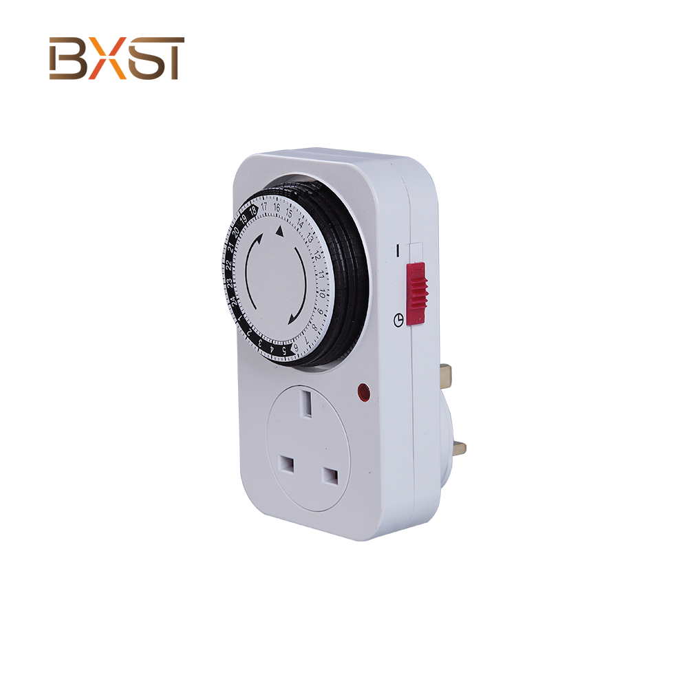 BXST Portable 220v Electronic Programmable Grounded Timer Plug For Air Conditioner Power Switch