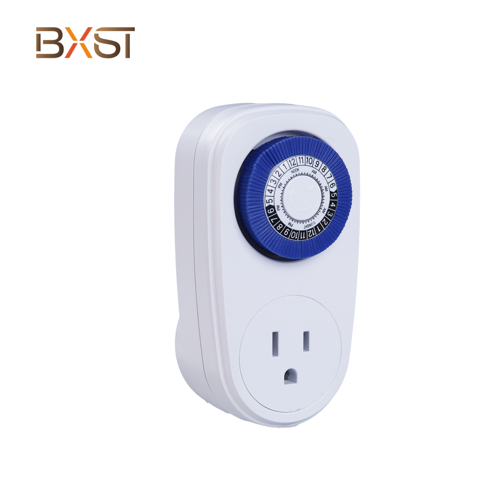 BXST US Programmable Mechanical Mini Timer 24hours Smart Switch 15A Timer Mechanical Socket