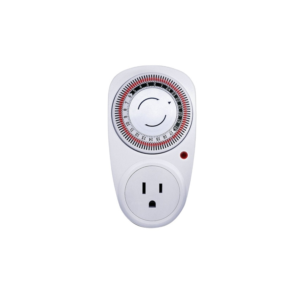 BXST Hot Sales Timer 24 Hour Plug Daily Programmable Mechanical Time Switches 125V Mechanical Timer Switch