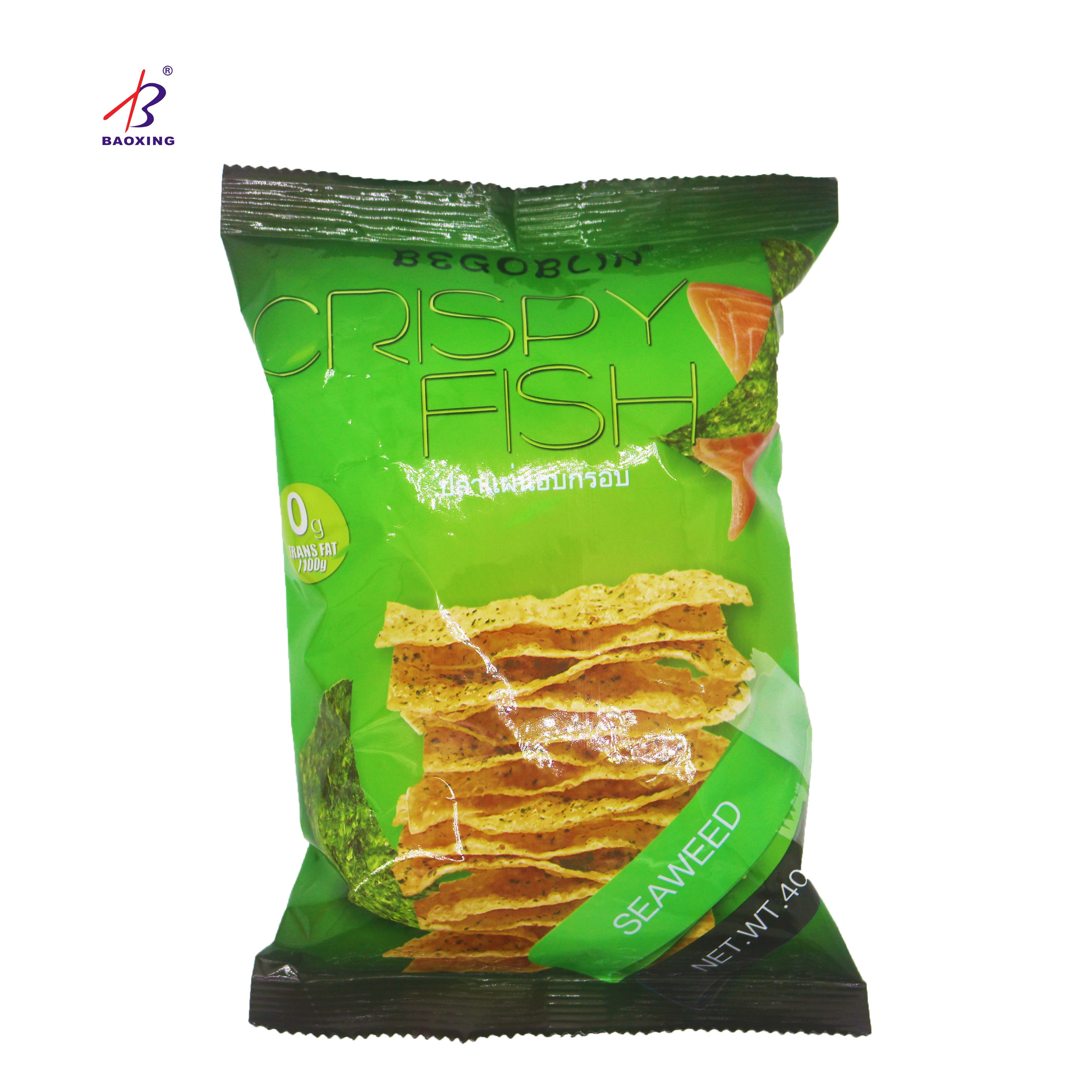 Wholesale Banana Corn Tortilla Packaging Bag Back Sealed Puffed Food Snack Potato Chips Bag Food Package Heat Seal Snack Packet