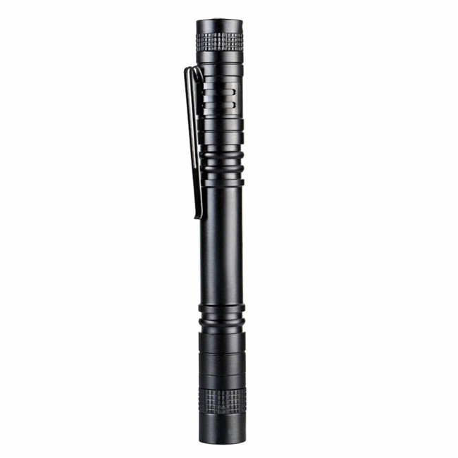 Hot sale Aaa battery powered black smart super bright LED flashlight USB charging aluminum alloy material mini flashlight