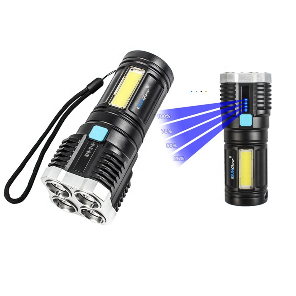 Factory Price Tactical Torch Flash Light USB Charging Flashlight Mini For Outdoor Hiking Emergency Camping small led torch light