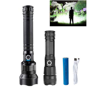 powerful 10W 10000 lumens 5Modes Waterproof Camping outdoor Tactical Torch flash light LED USB Rechargeable flashlights