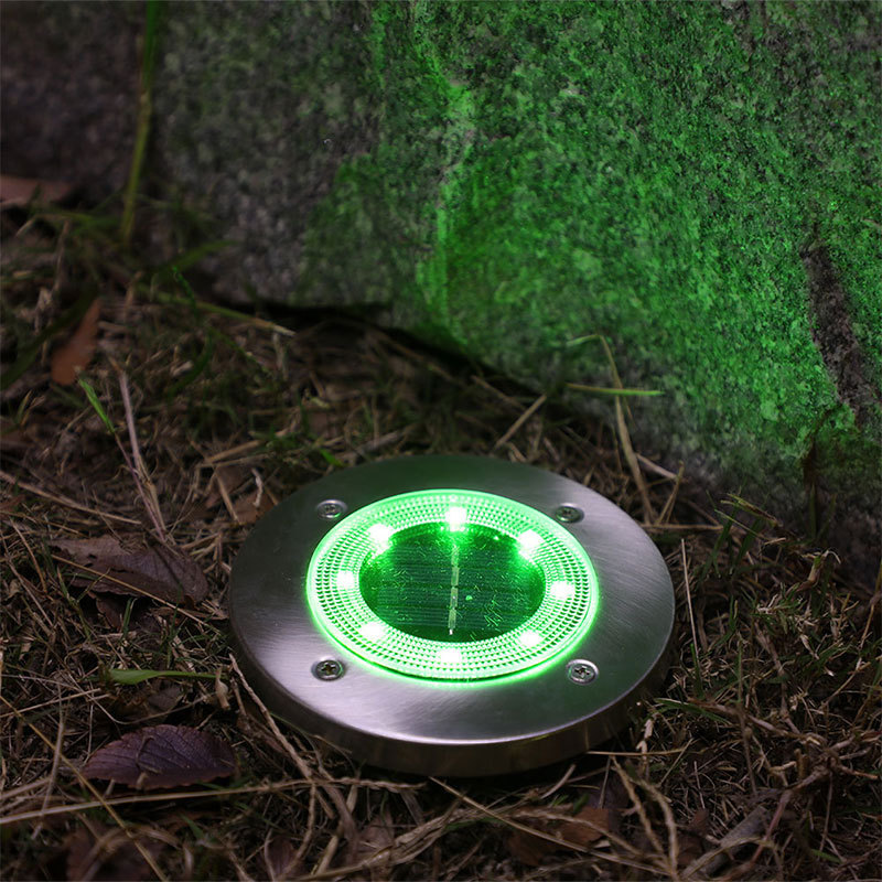 Outdoor Solar Disc light Led Garden Disk Light Outdoor Waterproof Solar Buried Light For Pathway