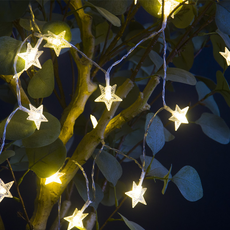 Solar Christmas Outdoor Waterproof Garden String Lights LED star lights Fairy Lights for Xmas Yard Porch Camping Decoration