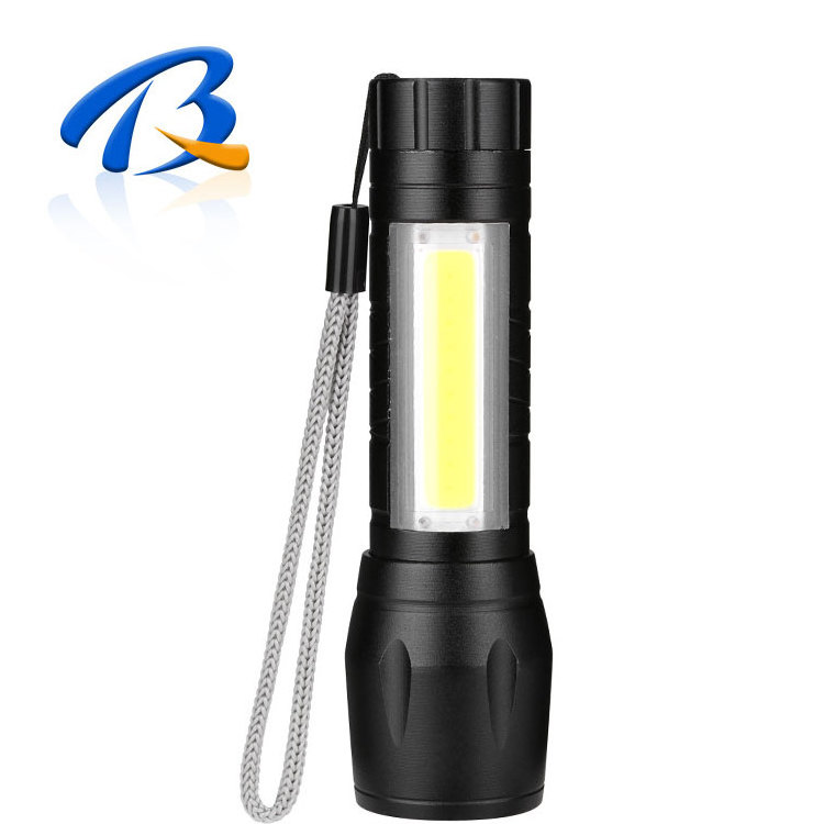 Pocket china custom battery flashlight mini led torch aluminium magnetic 2000 lumens mini cob flashlight