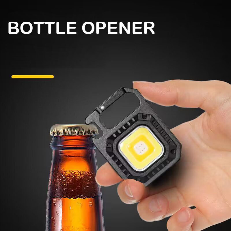 rechargeable led magnetic work light Mini Keychain  light