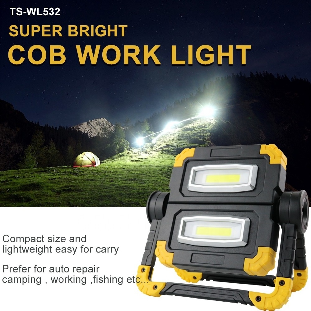 Hot Sale Portable Cordless Work Light Flood Light Outdoor Waterproof LED Garden Camping Emergency Lighting Torch