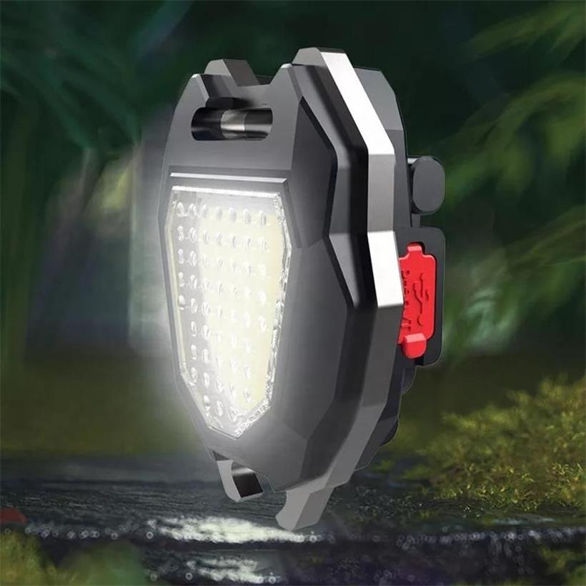 Rechargeable Small Camping Torch Magnetic Portable Mini Keychain Flashlight