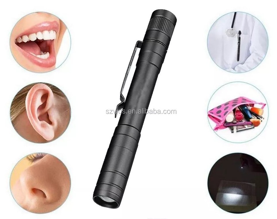 Aluminum alloy doctor nurse pen light mini flashlight portable waterproof LED flashlight