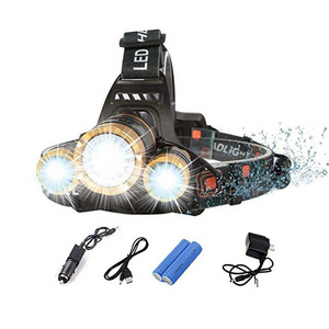 10000LM rechargeable led head lamp linterna de cabeza con zoom multi-function led headlight tattoo head lamp