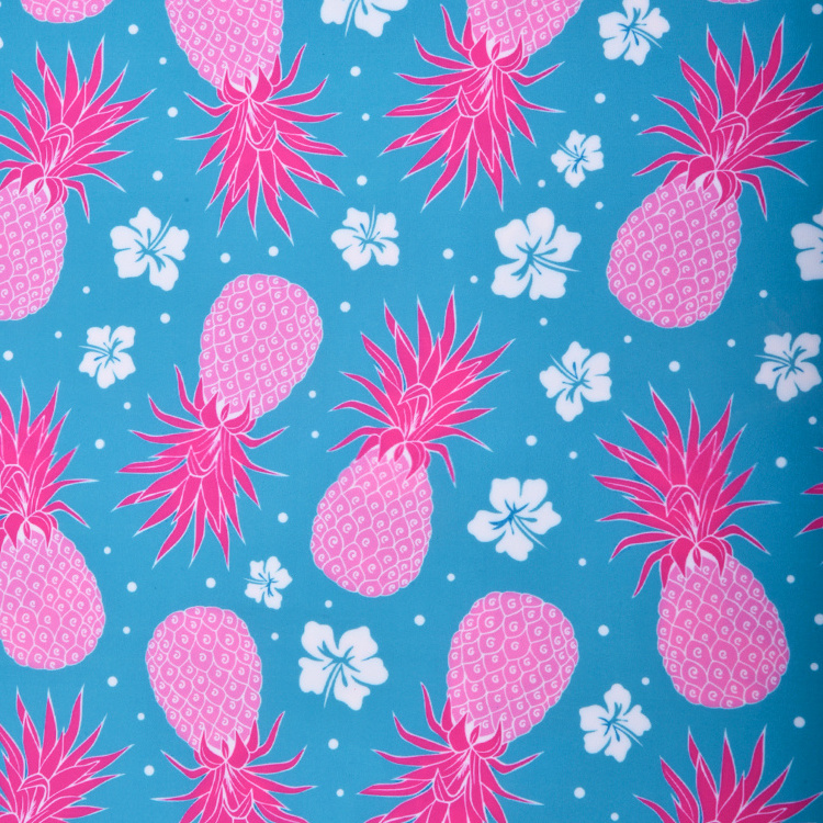 Hawaiian style plant print 4 way stretch 80%nylon 20% spandex swimsuit fabric for swimwear,yoga,activewear