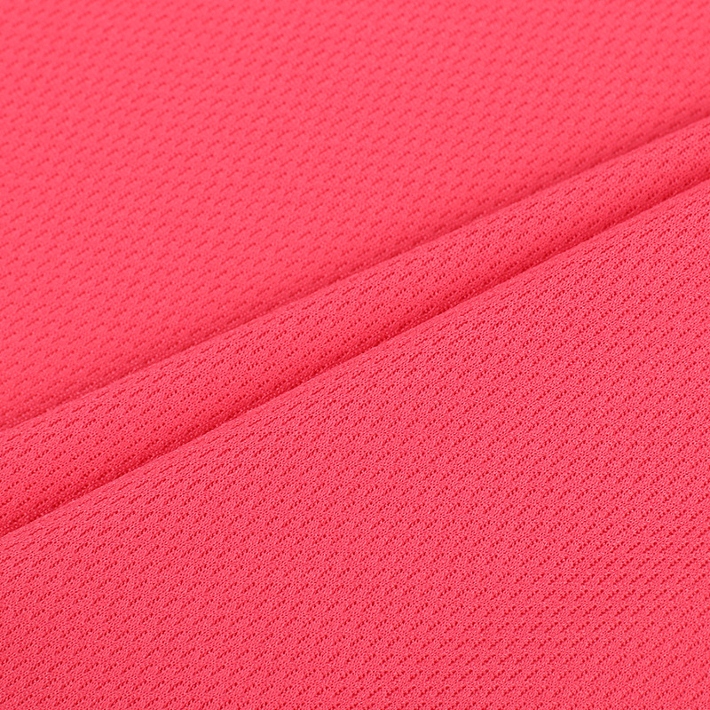 100% Polyester no filling bar Bird Eye Mesh Fabric Breathable Quick-Dry Knit Garment for Outdoor Clothing Sportswear Ball Suits