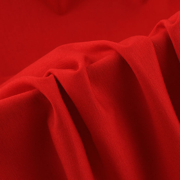 High Quality 100D Polyester 4 Four Way Stretch Fabric Plain Knit Polyester Spandex Fabric Poly Fashion Custom Textile Material