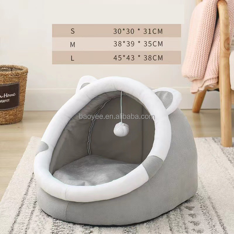 Customized Felt Small Medium Cat Dog pet Bed Puppy Den Cat Cave Sleep Bed Tent House Shelter Dog Cat Bed House Pet Nest