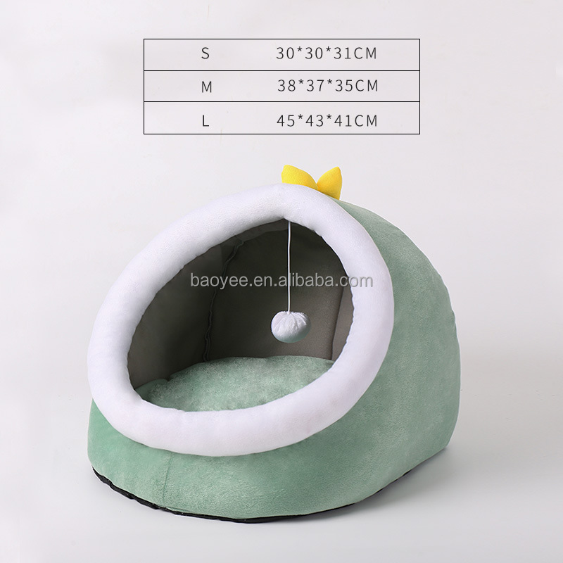 Customized Felt Small Medium Cat Dog pet Bed Puppy Den Cat Cave Sleep Bed Tent House Shelter Dog Cat Bed House Pet Nest