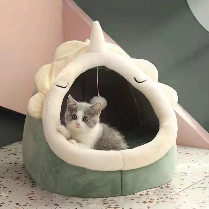 Customized Felt Small Medium Cat Dog pet Bed Puppy Den Cat Cave Sleep Bed Tent House Shelter Dog Cat Bed House Pet Nest