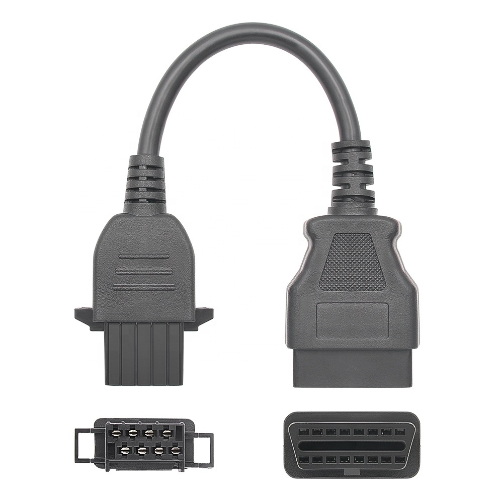 OBD2 Male to Female Connector Factory Price Compatible For Volvo 8Pin OBD1 To OBD2 Connect Cable Truck Diagnostic